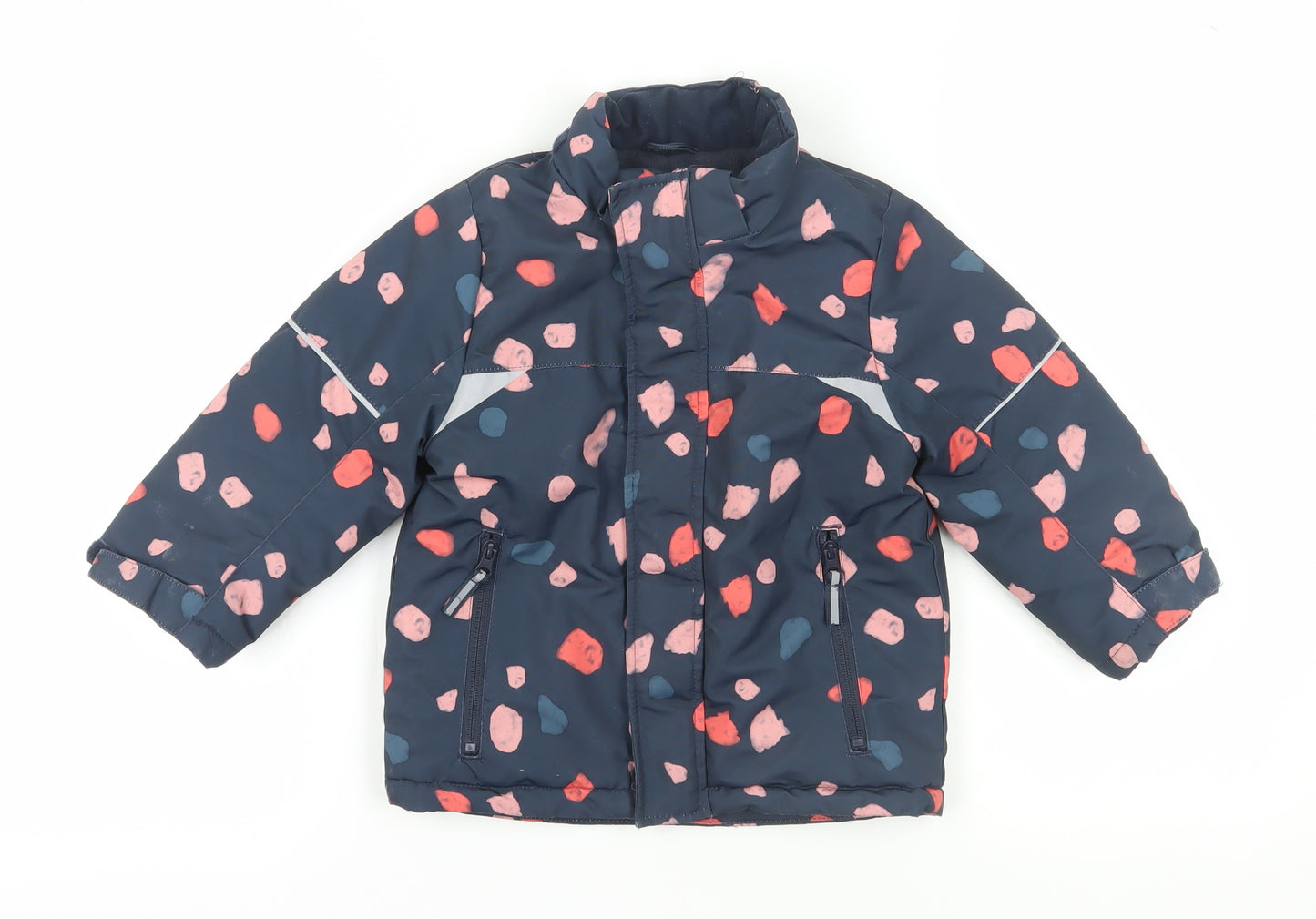 H&M Girls Multicoloured Puffer Jacket, 4 Years, Reflective
