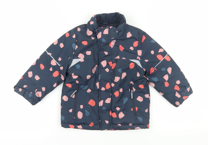 H&M Girls Multicoloured Puffer Jacket, 4 Years, Reflective