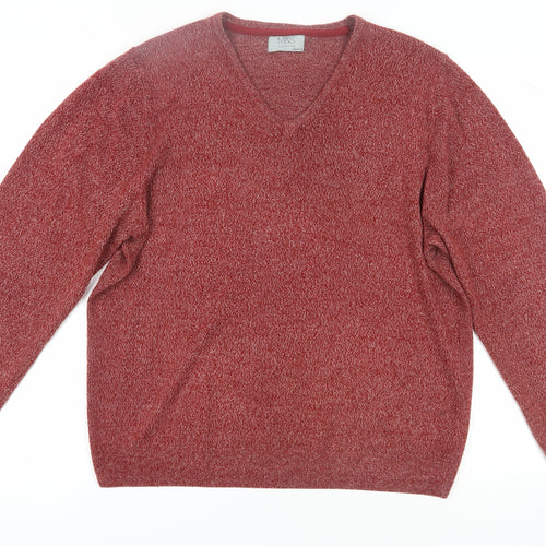 Marks and Spencer Men's Red Pullover Jumper L