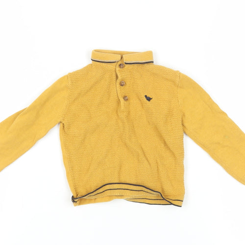 Next Yellow Henley Jumper for Unisex Baby 12-18 Months