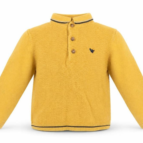Next Yellow Henley Jumper for Unisex Baby 12-18 Months