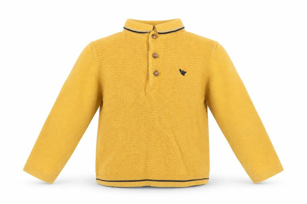 Next Yellow Henley Jumper for Unisex Baby 12-18 Months
