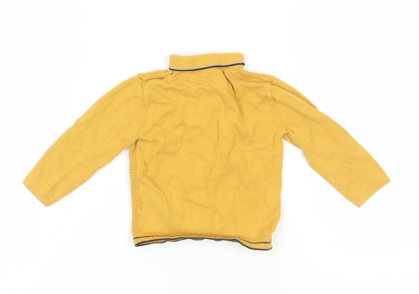 Next Yellow Henley Jumper for Unisex Baby 12-18 Months