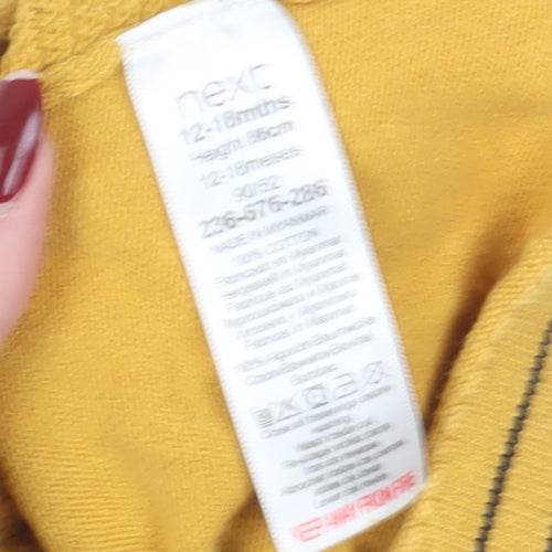 Next Yellow Henley Jumper for Unisex Baby 12-18 Months