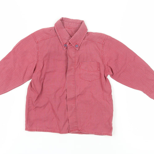 Marks and Spencer Red Check Dress Shirt 18-24 Months