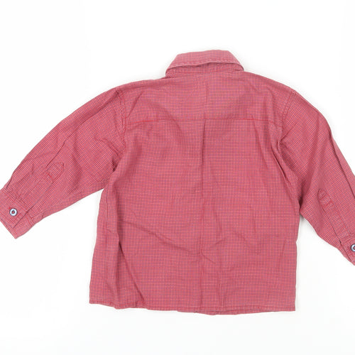 Marks and Spencer Red Check Dress Shirt 18-24 Months