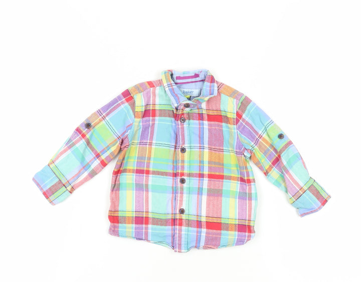 Baker by Ted Baker 12-18M Unisex Multicoloured Plaid Shirt
