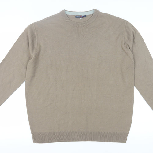 Boston 103 Men's Beige Pullover Jumper, L