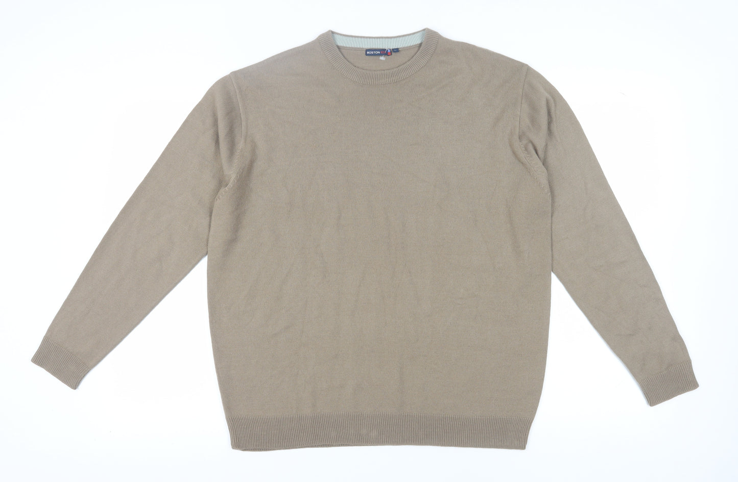 Boston 103 Men's Beige Pullover Jumper, L