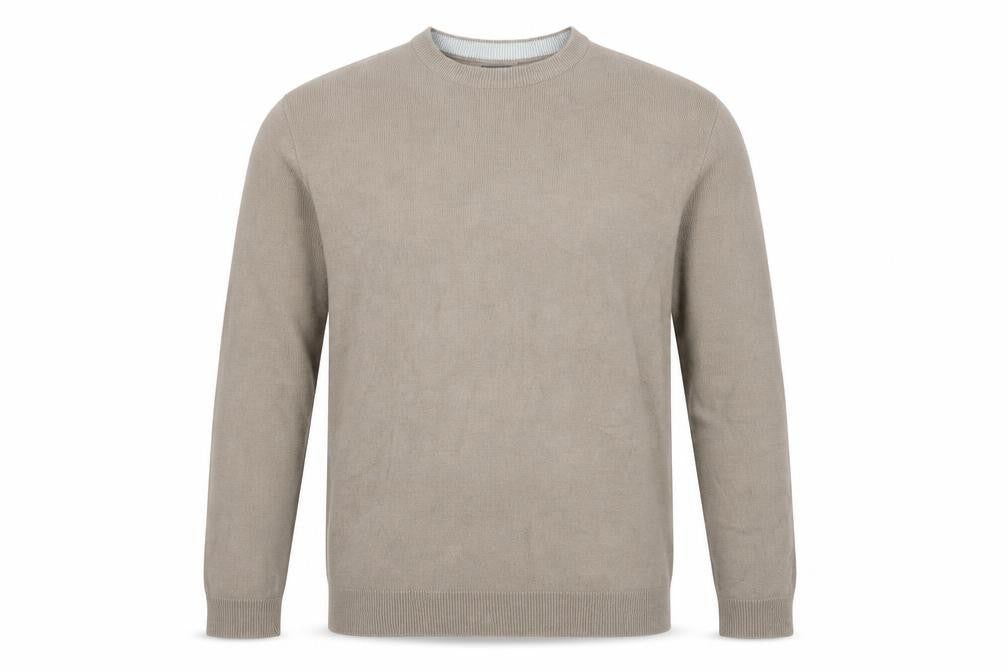 Front view of Boston 103 Men's Beige jumper, L