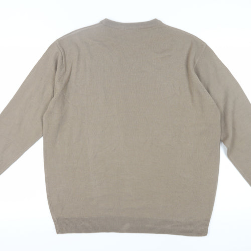 Boston 103 Men's Beige Pullover Jumper, L