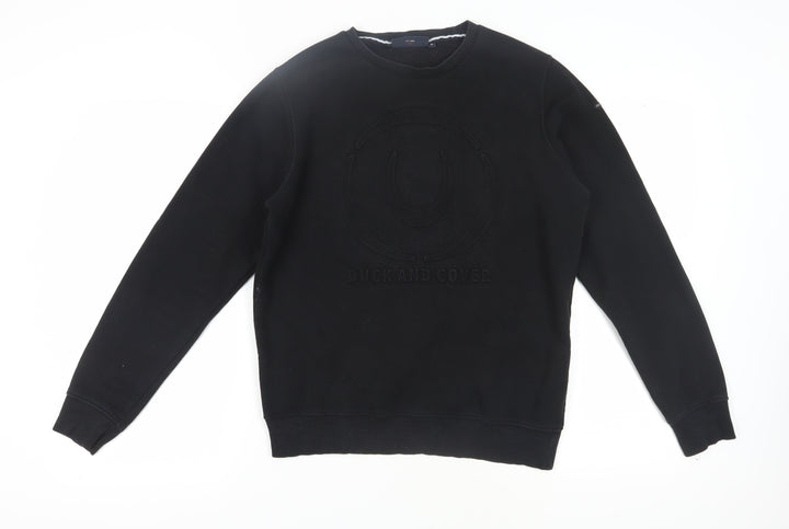 Duck and Cover Men's Black Pullover Sweatshirt M