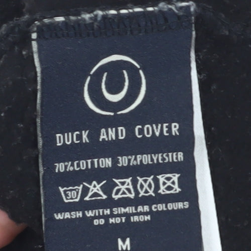 Duck and Cover Men's Black Pullover Sweatshirt M