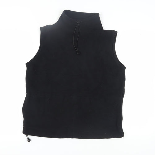 NX Women's Black Sleeveless Hoodie Vest UK 16 Casual Relaxed