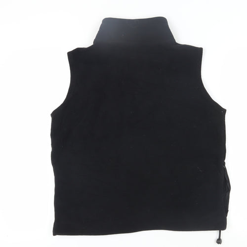 NX Women's Black Sleeveless Hoodie Vest UK 16 Casual Relaxed