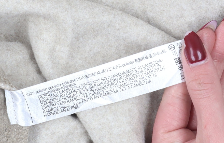 Zara Women's Beige Hooded Overcoat, Size S