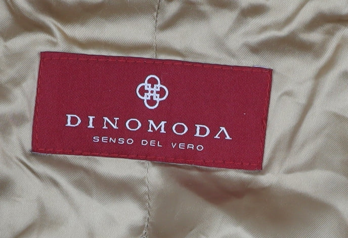 Dinomoda Women's Brown Mid-Length Overcoat Size 14