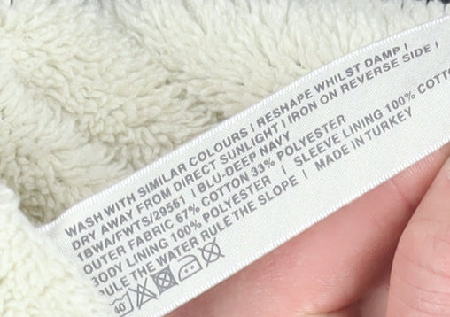 Fat Face Women's Blue Full Zip Hoodie, Size 18