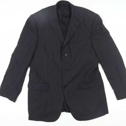 Marks and Spencer Men's Black Blazer 40 Regular Classic