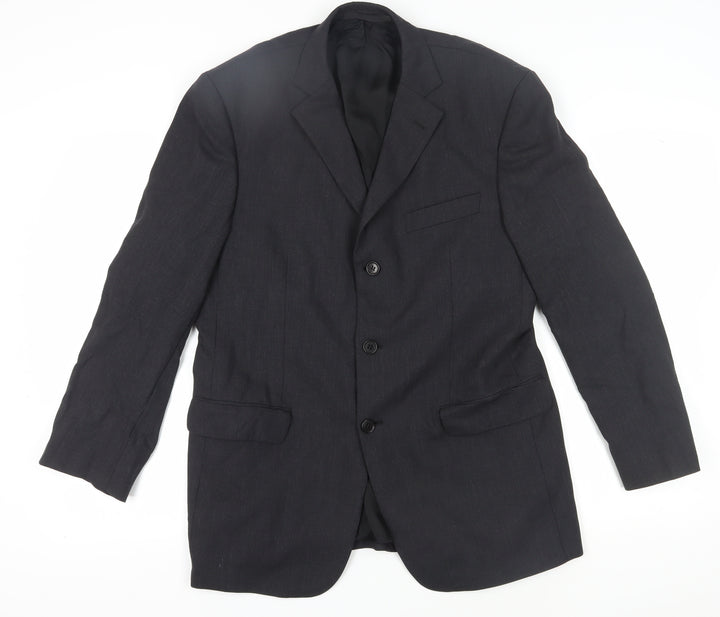 Marks and Spencer Men's Black Blazer 40 Regular Classic