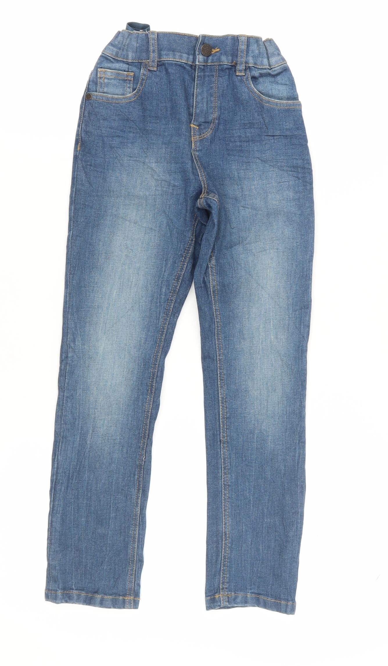 Marks and Spencer Boys Blue Straight Jeans 7 Years