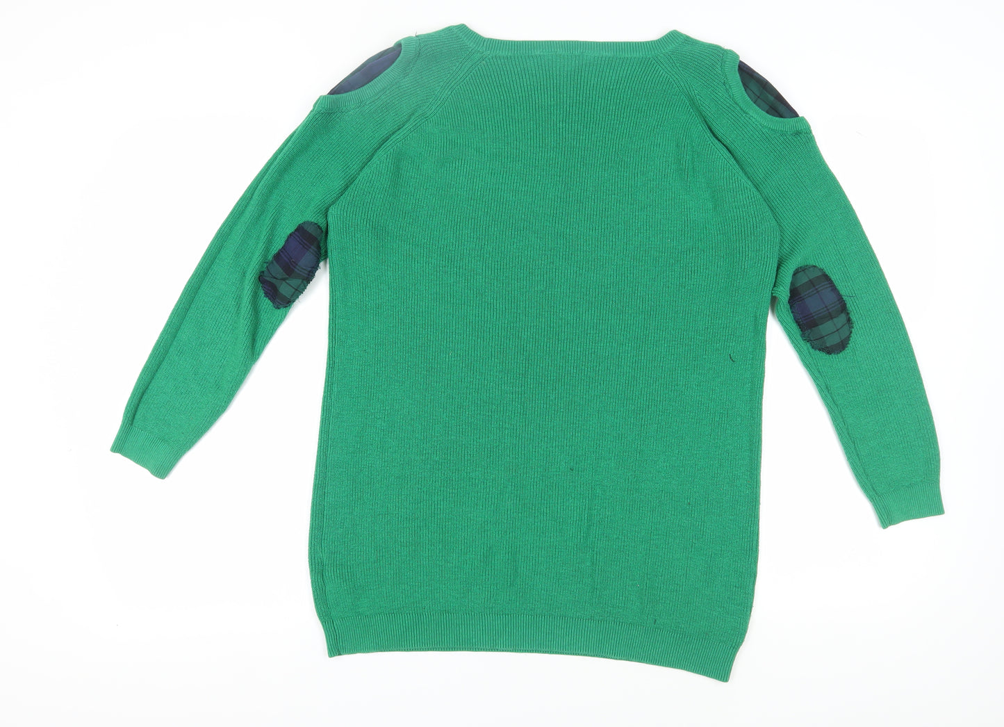 Dorothy Perkins Women's Green Cold Shoulder Jumper