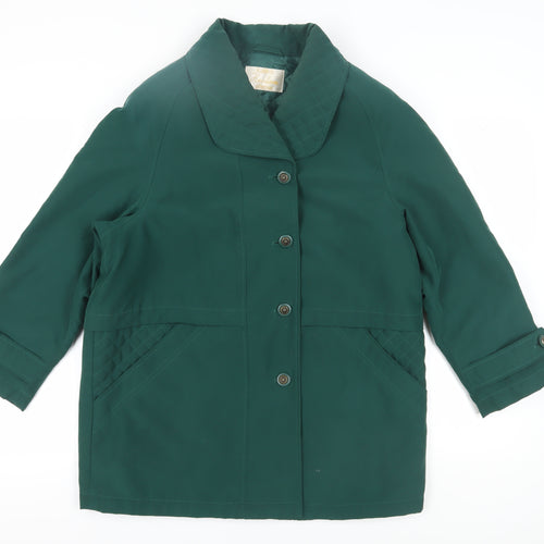 Eastex Women's Green Classic Button Coat Size 12