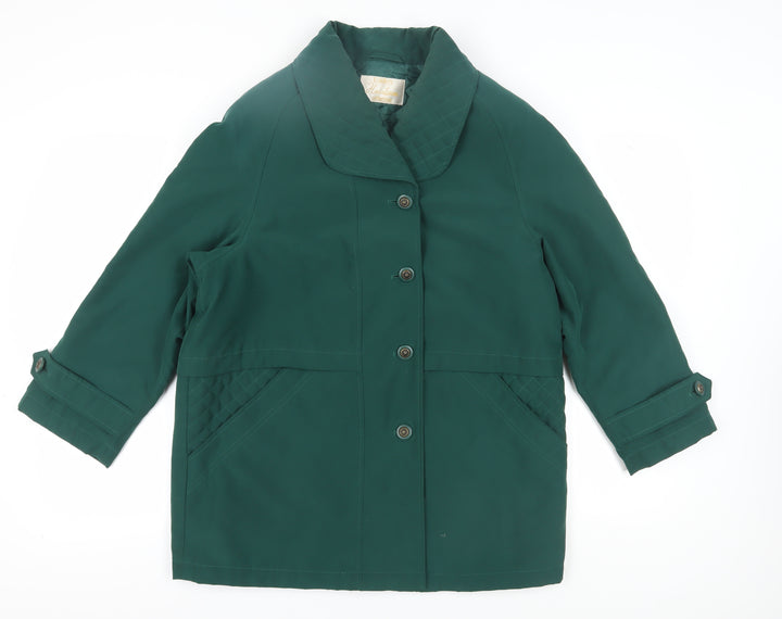 Eastex Women's Green Classic Button Coat Size 12