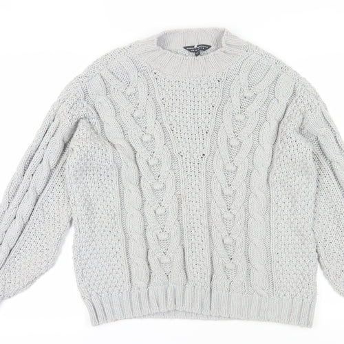 Dorothy Perkins Women's Ivory Crew Neck Jumper, Size S