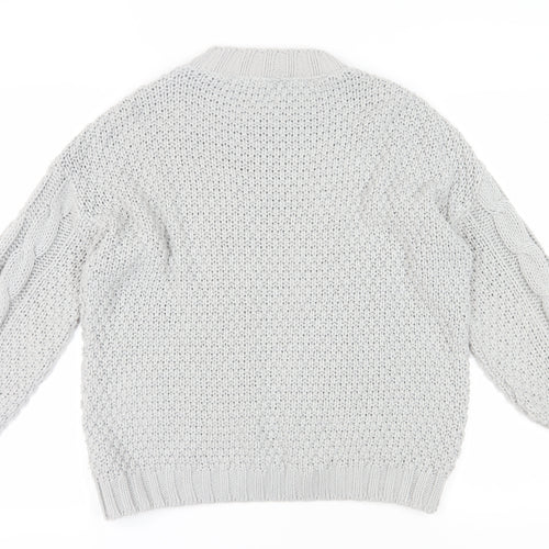 Dorothy Perkins Women's Ivory Crew Neck Jumper, Size S