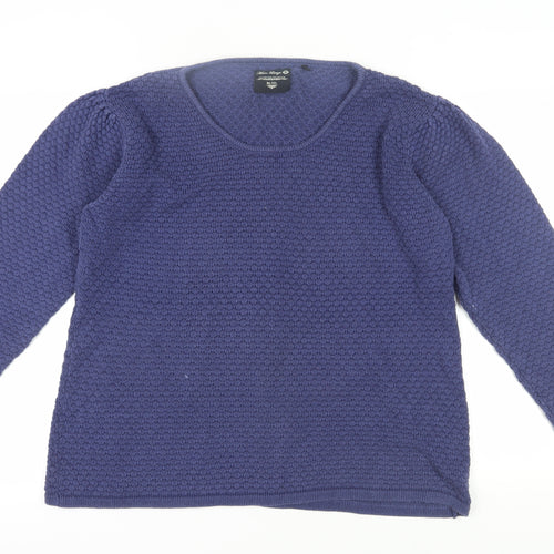 Marc Lauge Men's Blue Waffle-Knit Pullover, 2XL