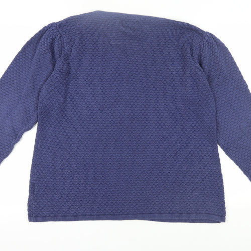 Marc Lauge Men's Blue Waffle-Knit Pullover, 2XL
