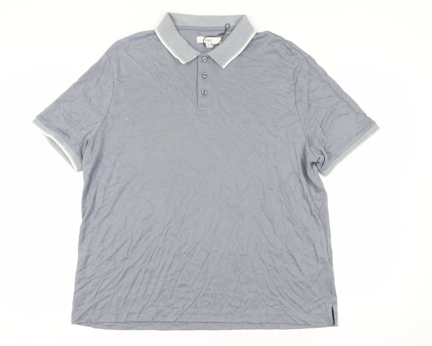 Marks and Spencer Men’s Grey 2XL Polo Shirt