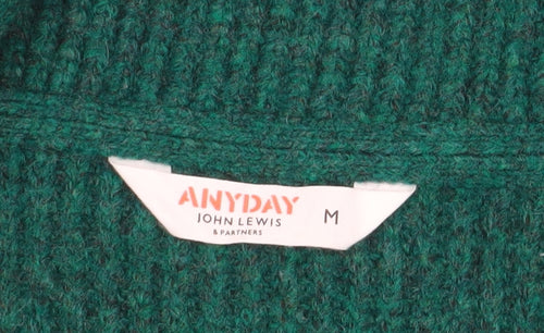 John Lewis Women’s Green Jumper Dress, M, Cosy Knit