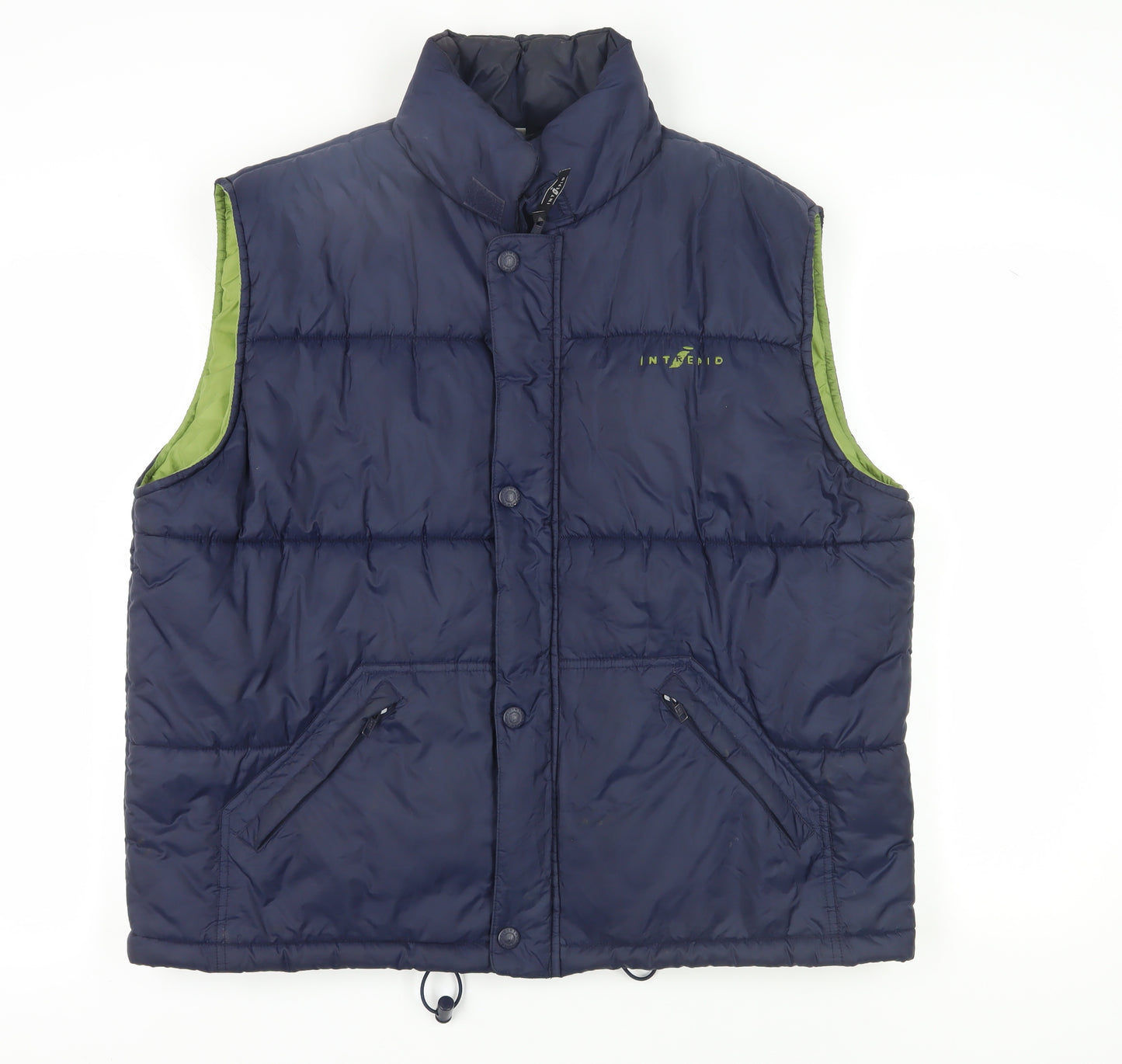 Intrepid Men's Blue Puffer Waistcoat L - Casual Stylish Layer