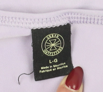 Urban Outfitters Women's Purple T-Shirt L - Soft & Casual