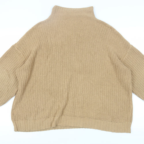 American Eagle Women's Beige High Neck Pullover M