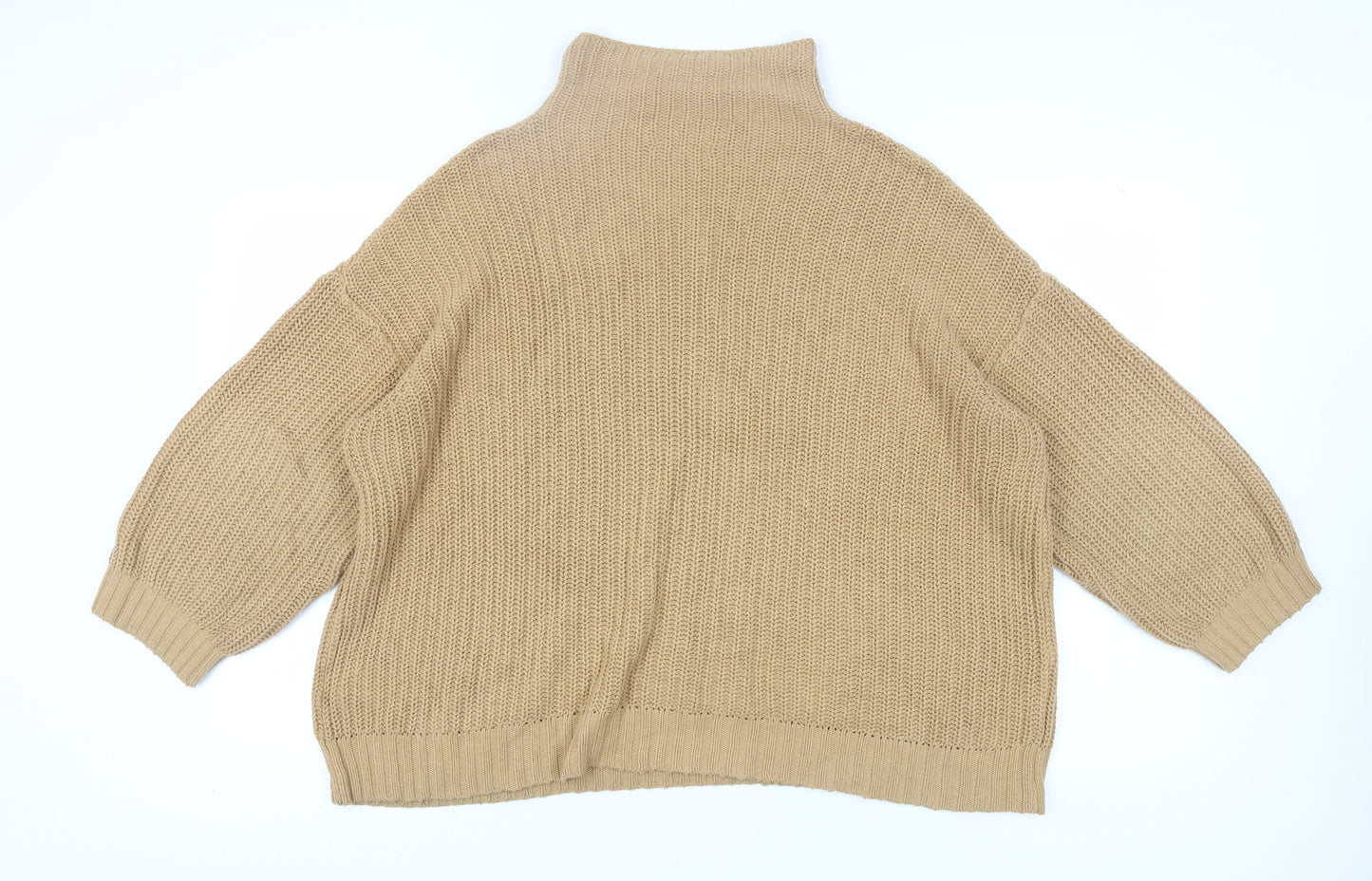 American Eagle Women's Beige High Neck Pullover M