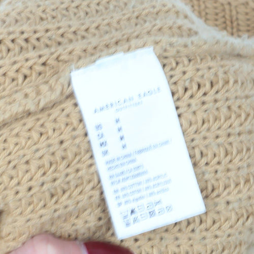 American Eagle Women's Beige High Neck Pullover M