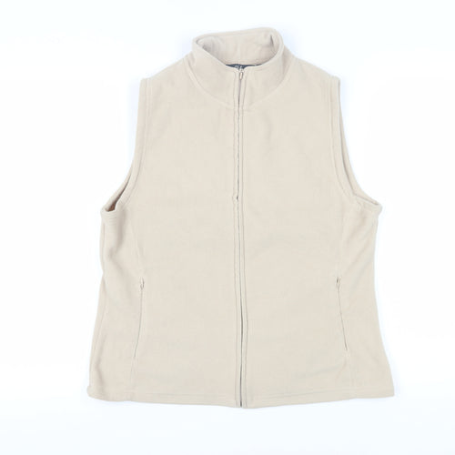 Isle Essentials Women's Beige Fleece Waistcoat M