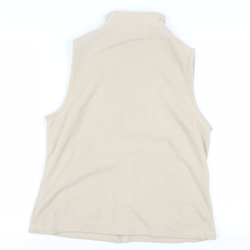 Isle Essentials Women's Beige Fleece Waistcoat M