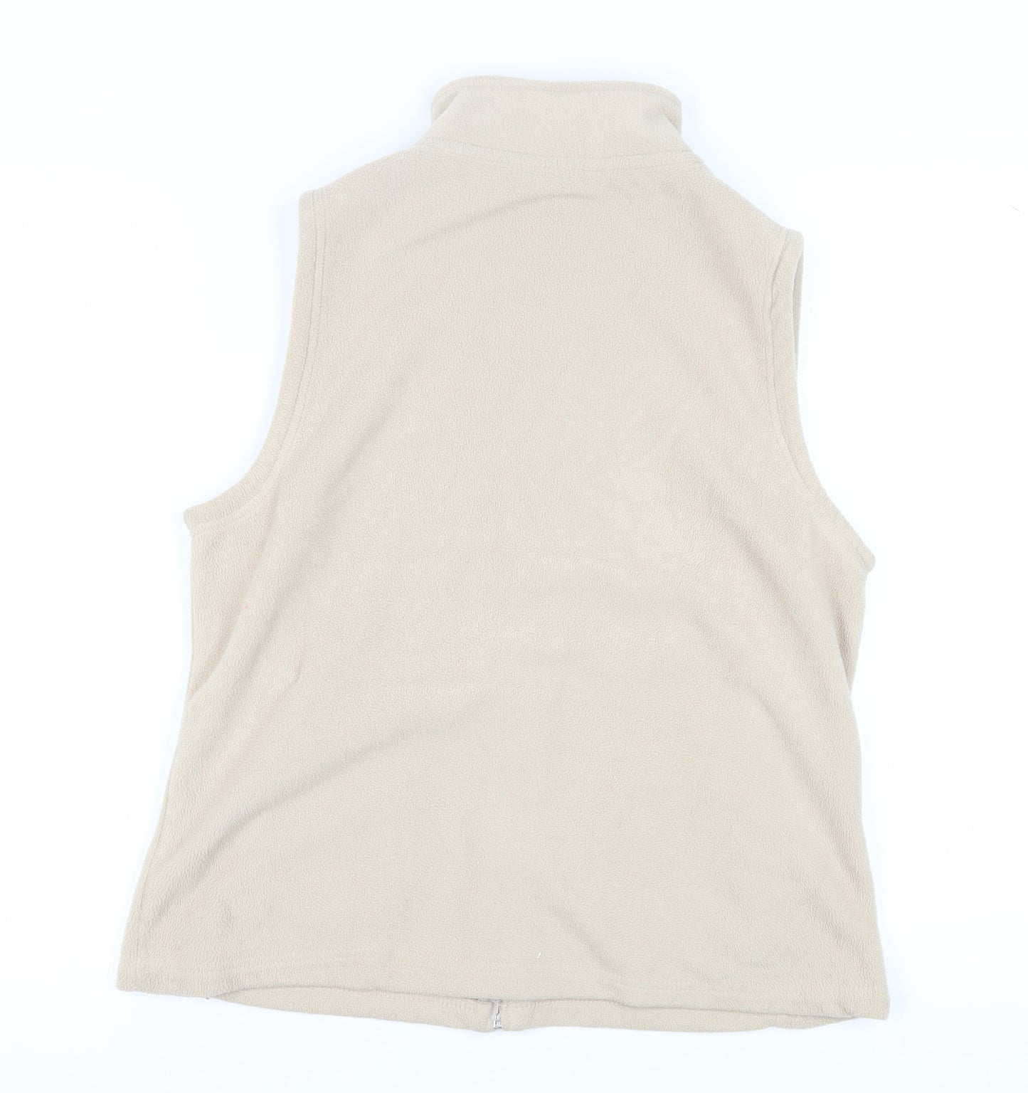 Isle Essentials Women's Beige Fleece Waistcoat M