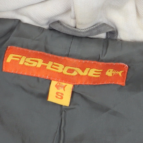Fishbone Women's Grey Hooded Jacket, Size S, Casual Style