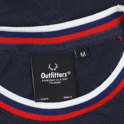 Outfitters Men's Blue Crew Neck T-Shirt M