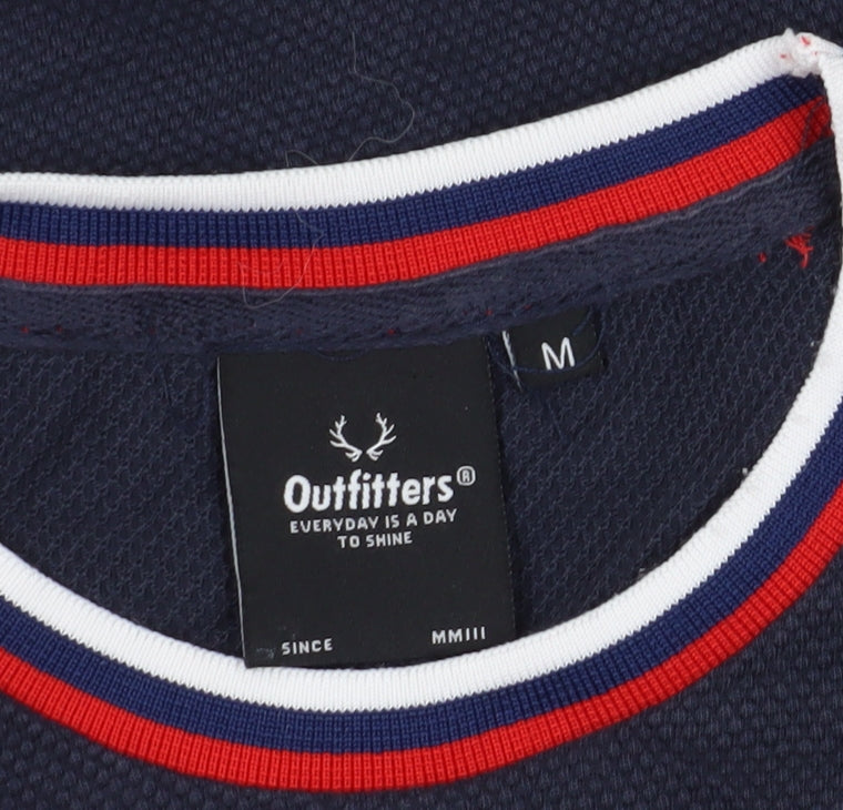 Outfitters Men's Blue Crew Neck T-Shirt M