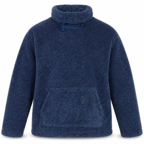 Marks and Spencer Men's Blue Fleece Hooded Sweatshirt L