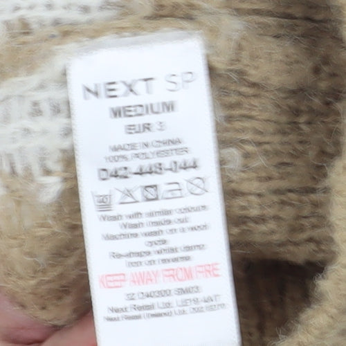 Next Women's Beige Animal Knit Jumper M
