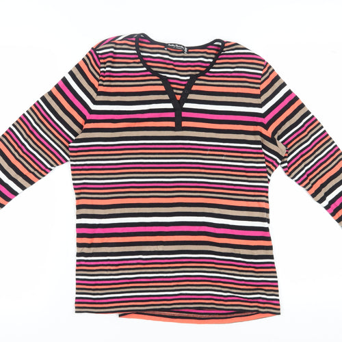 Betty Barclay Women's Multicoloured Striped Jersey T-Shirt