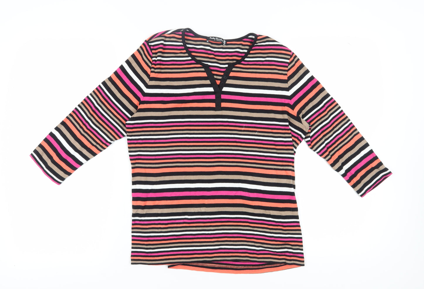 Betty Barclay Women's Multicoloured Striped Jersey T-Shirt