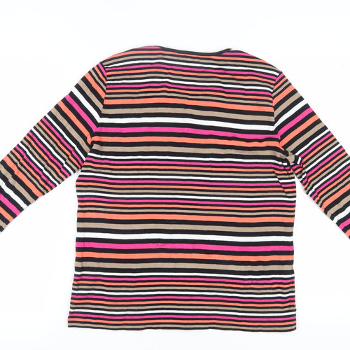 Betty Barclay Women's Multicoloured Striped Jersey T-Shirt